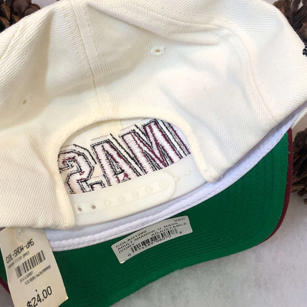 Vintage Deadstock NWT NCAA UMass Minutemen Sports Specialties Shadow Wool Snapback Hat