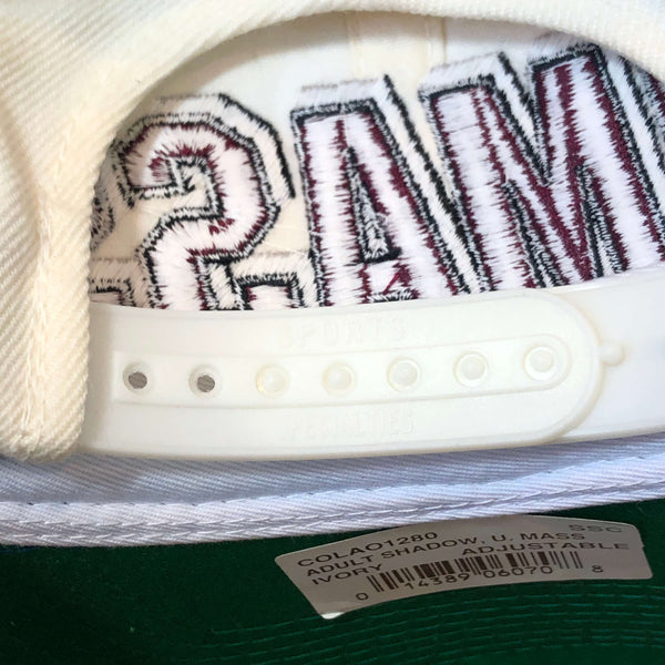 Vintage Deadstock NWT NCAA UMass Minutemen Sports Specialties Shadow Wool Snapback Hat