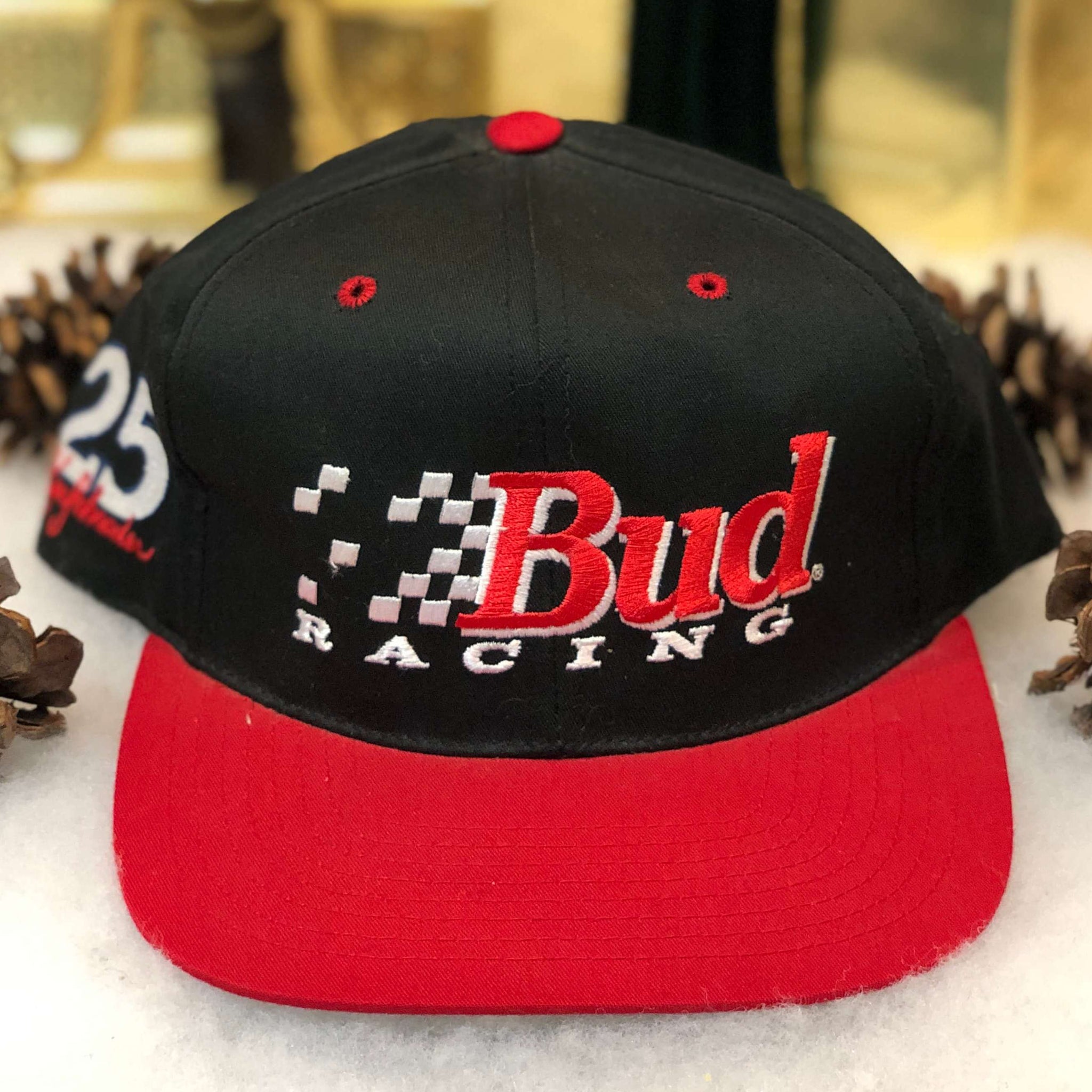 Vintage Deadstock NWOT NASCAR Budweiser Racing Ken Schrader AJD Twill Snapback Hat