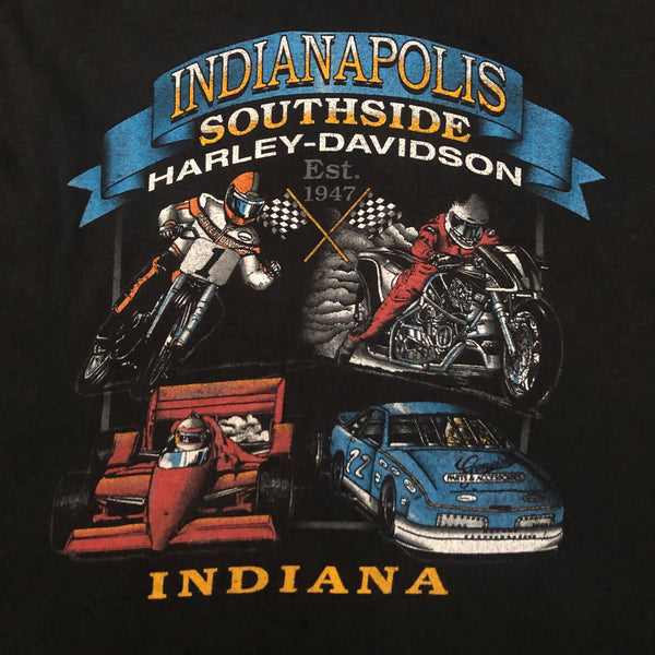 2006 Harley-Davidson Southside Indianapolis Indiana Flames Long Sleeve Shirt (L)