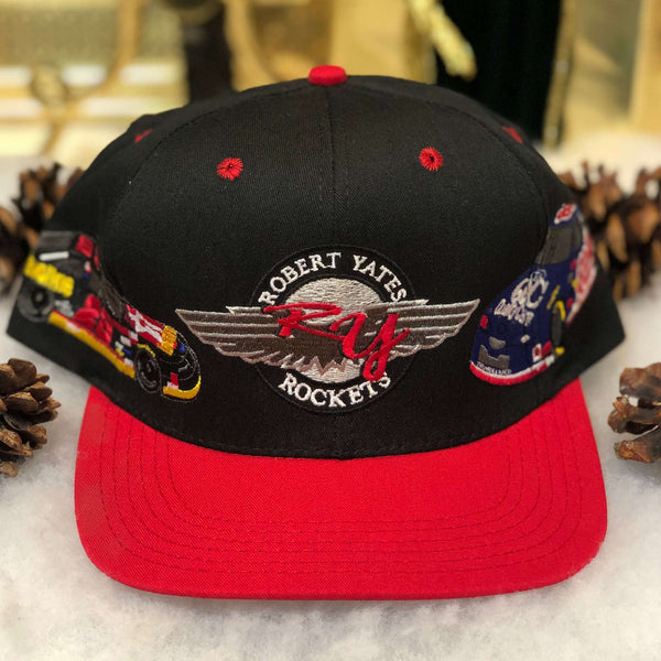 Vintage Deadstock NWOT NASCAR Robert Yates Racing Rockets Dale Jarrett Davey Allison Twill Snapback Hat