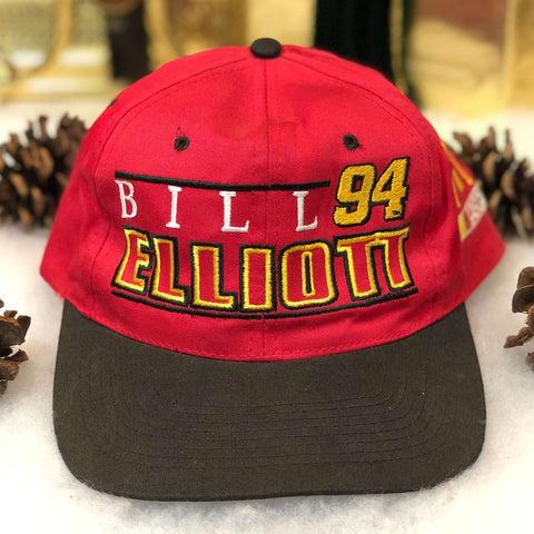 Vintage NASCAR Bill Elliott McDonald's Racing Twill Snapback Hat