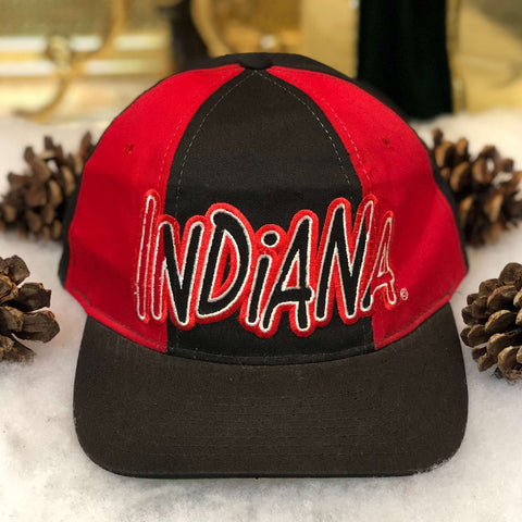 Vintage NCAA Indiana Hoosiers Starter Bubble Script Twill Snapback Hat