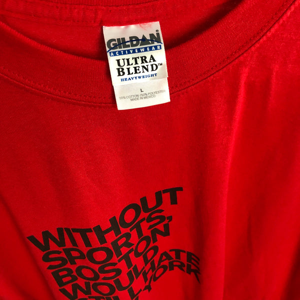 Vintage ESPN "Without Sports, Boston Would Still Hate New York" T-Shirt (L)