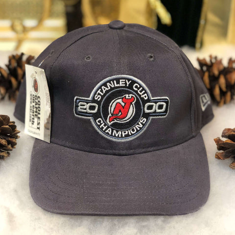 Vintage Deadstock NWT 2000 NHL Champions New Jersey Devils New Era Strapback Hat