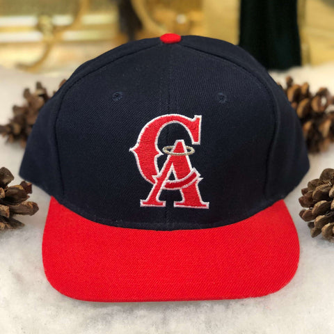 Vintage Deadstock NWOT MLB California Angels Logo 7 Wool Snapback Hat