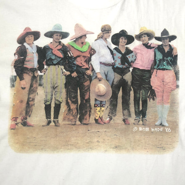 Vintage 1986 Bob Wade Cowgirls Billy Hoyle White Men Can't Jump T-Shirt (L)