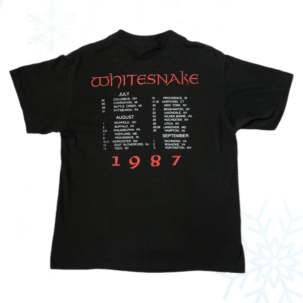Vintage Whitesnake David Coverdale 1987 Tour T-Shirt (L)