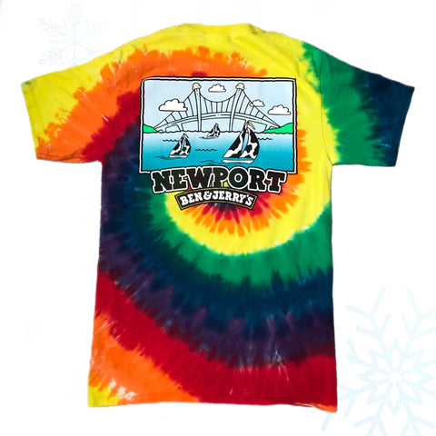 Ben & Jerry's Newport Rhode Island Tie-Dye T-Shirt (S)