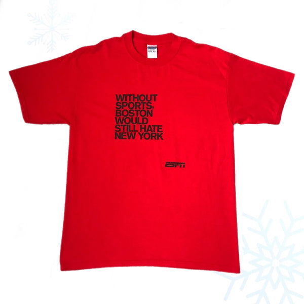 Vintage ESPN "Without Sports, Boston Would Still Hate New York" T-Shirt (L)