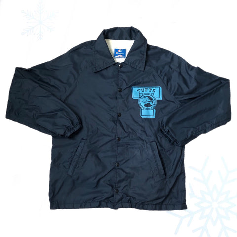 Vintage NCAA Tufts University Jumbos Champion Button-Up Jacket (M)