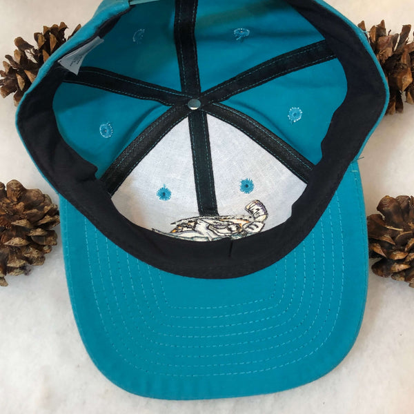 Vintage Deadstock NWOT IHL Orlando Solar Bears Arena Giveaway Teal Snapback Hat