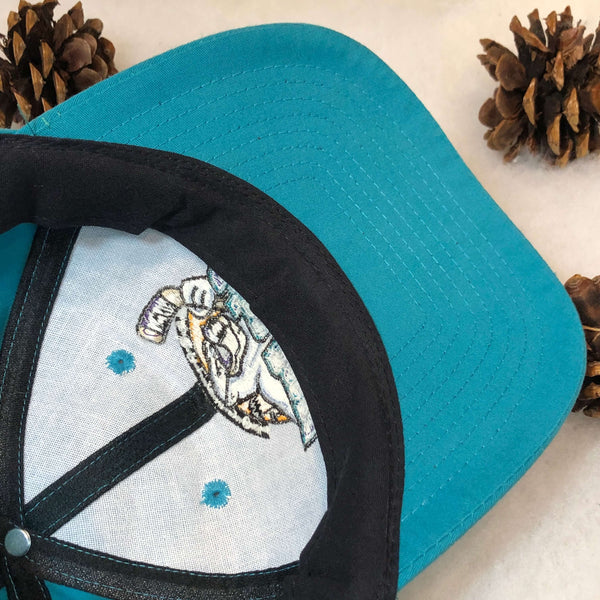 Vintage Deadstock NWOT IHL Orlando Solar Bears Arena Giveaway Teal Snapback Hat