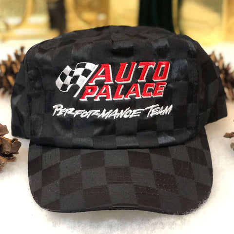 Vintage Auto Palace Performance Team Racing Checkered Nylon Snapback Hat