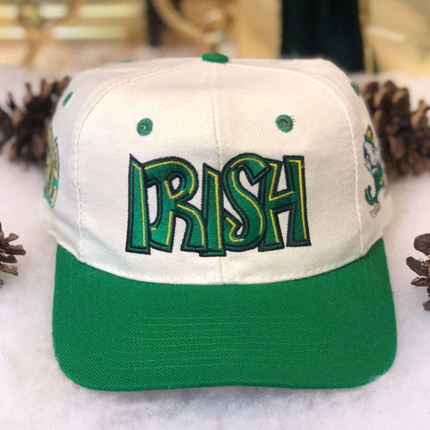 Vintage NCAA Notre Dame Fighting Irish Top of the World Graffiti Wool Snapback Hat