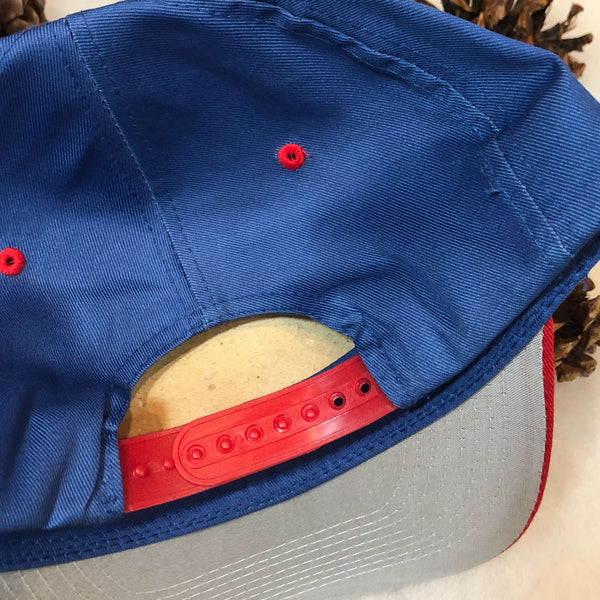 Vintage Deadstock NWOT NHL Columbus Blue Jackets Logo 7 Twill Snapback Hat