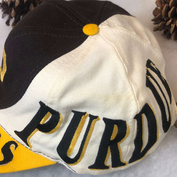 Vintage NCAA Purdue Boilermakers Top of the World Swirl Wool Snapback Hat