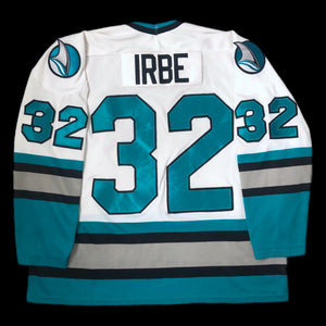 Vintage NHL San Jose Sharks Artūrs Irbe CCM Air Knit Jersey (XL)