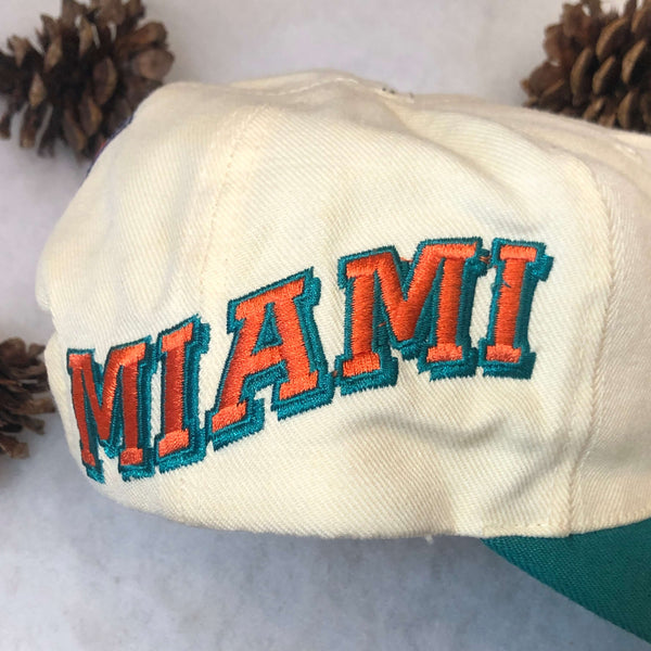 Vintage NFL Miami Dolphins Sports Specialties Sidewave Wool Snapback Hat