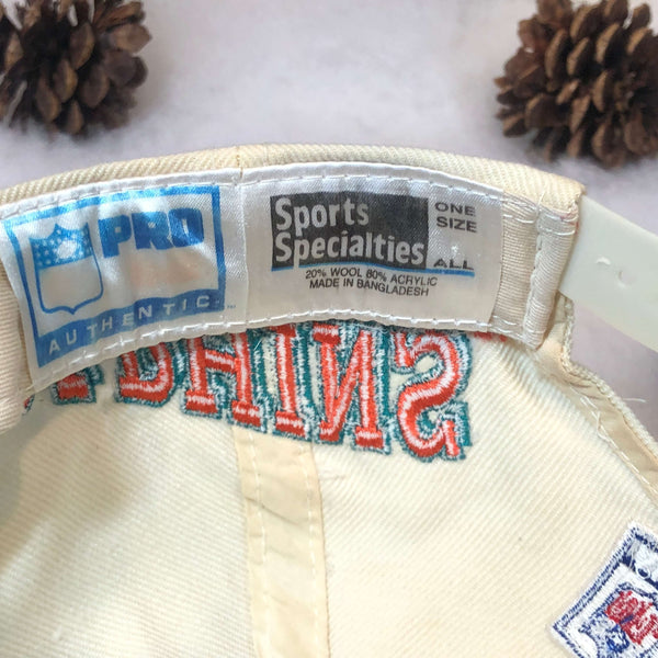 Vintage NFL Miami Dolphins Sports Specialties Sidewave Wool Snapback Hat