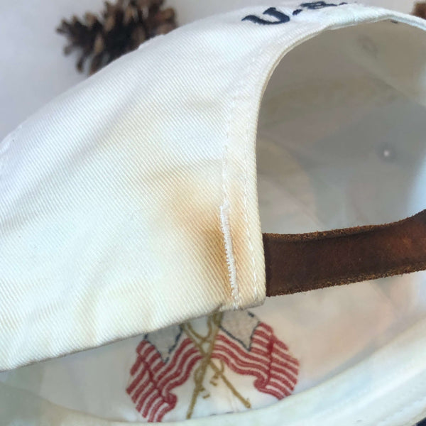 Vintage Polo Ralph Lauren USA Flag Strapback Hat