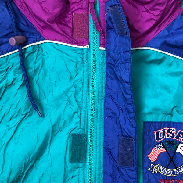 Vintage 1992 Barcelona Olympics Team USA Reebok Gore-Tex Windbreaker Jacket (L)