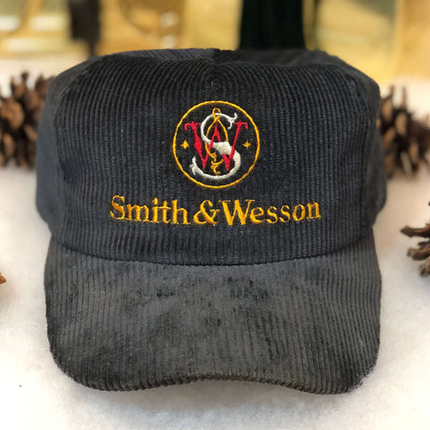 Vintage Smith & Wesson Firearms Corduroy Snapback Hat