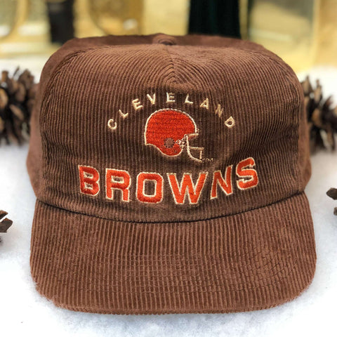 Vintage NFL Cleveland Browns Sports Specialties Corduroy Snapback Hat