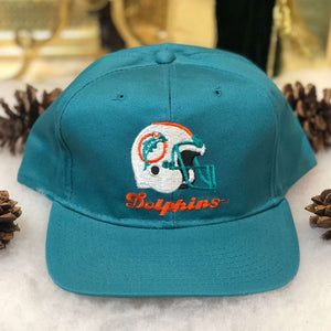 Vintage Deadstock NWOT NFL Miami Dolphins Eastport Helmet Twill Snapback Hat