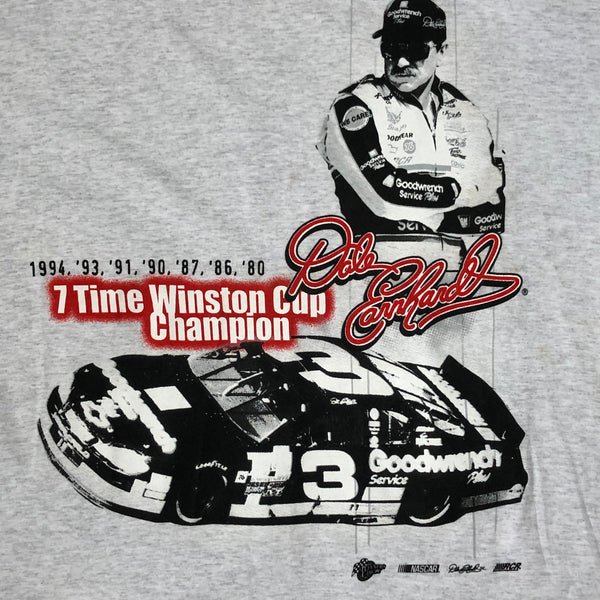 Vintage Deadstock NWT NASCAR Dale Earnhardt 7x Winston Cup Champion T-Shirt (L)