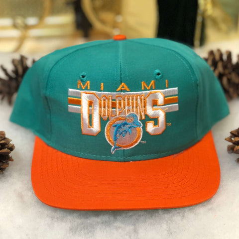 Vintage Deadstock NWOT NFL Miami Dolphins Annco Twill Snapback Hat
