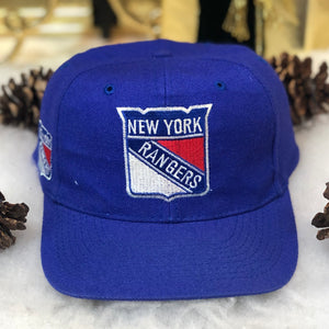 Vintage NHL New York Rangers American Needle Blockhead Wool Snapback Hat