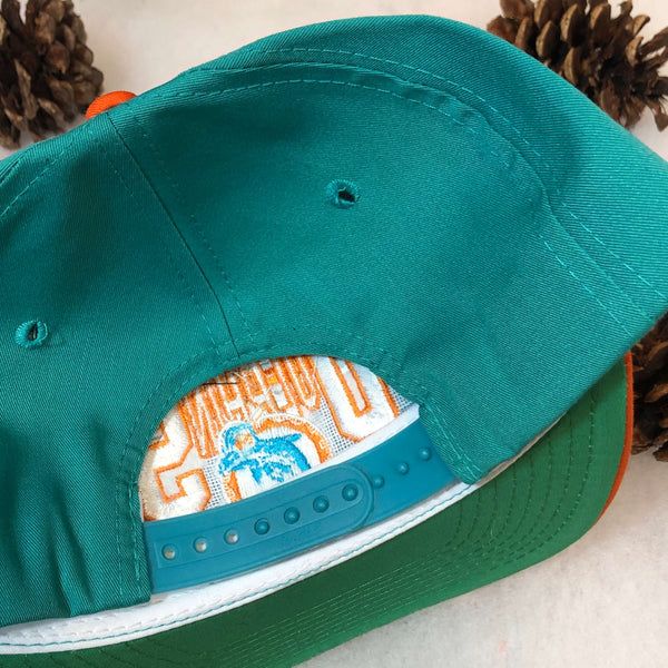 Vintage Deadstock NWOT NFL Miami Dolphins Annco Twill Snapback Hat