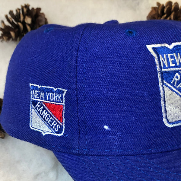 Vintage NHL New York Rangers American Needle Blockhead Wool Snapback Hat