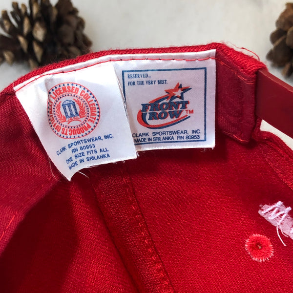 Vintage NCAA Wisconsin Badgers Front Row Wool Snapback Hat