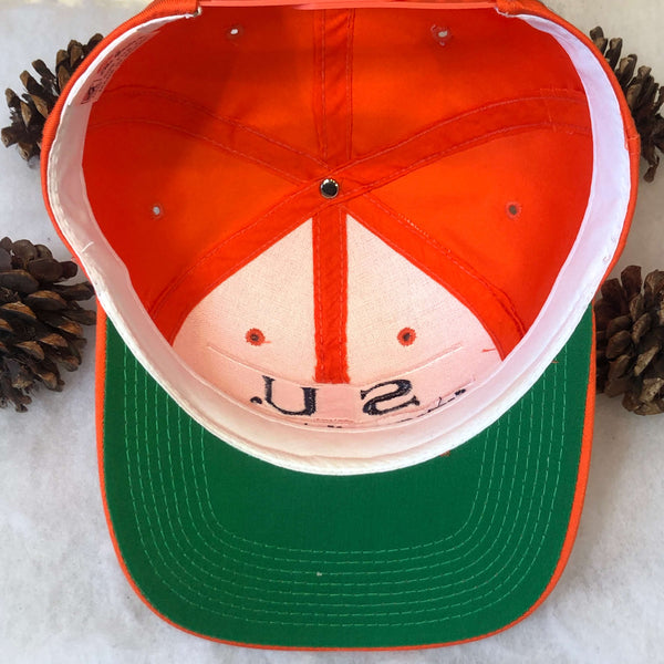 Vintage NCAA Syracuse Orangemen The Game Split Bar Twill Snapback Hat