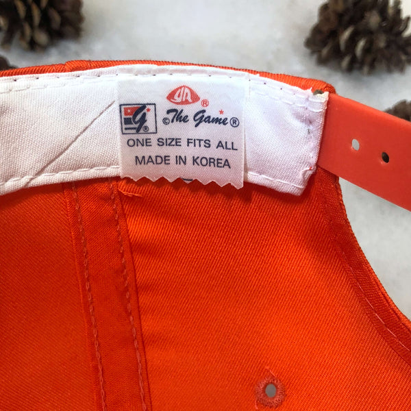 Vintage NCAA Syracuse Orangemen The Game Split Bar Twill Snapback Hat