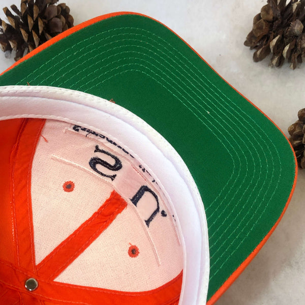 Vintage NCAA Syracuse Orangemen The Game Split Bar Twill Snapback Hat