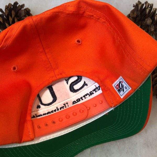 Vintage NCAA Syracuse Orangemen The Game Split Bar Twill Snapback Hat