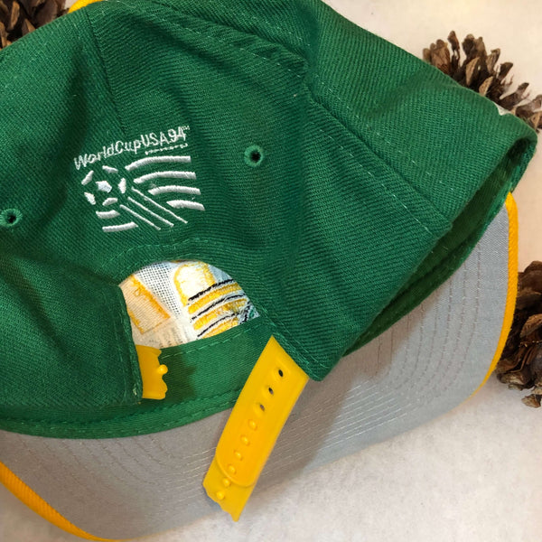 Vintage Deadstock NWOT 1994 Brazil World Cup Apex One Wool Snapback Hat
