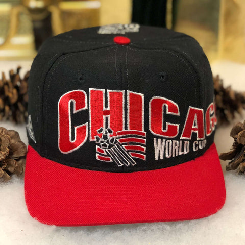 Vintage Deadstock NWOT 1994 Chicago USA World Cup Apex One Wool Snapback Hat