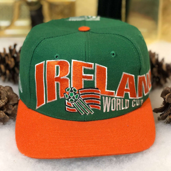 Vintage Deadstock NWOT 1994 Ireland World Cup Apex One Wool Snapback Hat