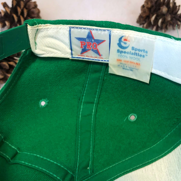 Vintage NBA Boston Celtics Sports Specialties Script Wool Snapback Hat