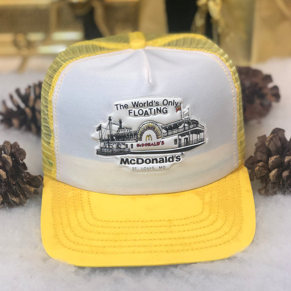 Vintage The World's Only Floating McDonald's St. Louis Missouri Trucker Hat