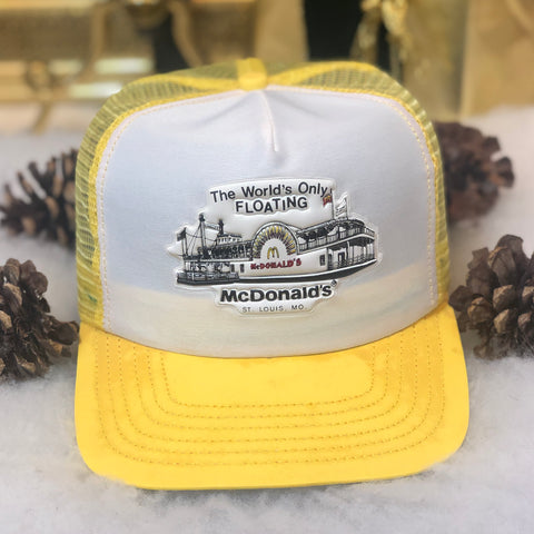 Vintage The World's Only Floating McDonald's St. Louis Missouri Trucker Hat