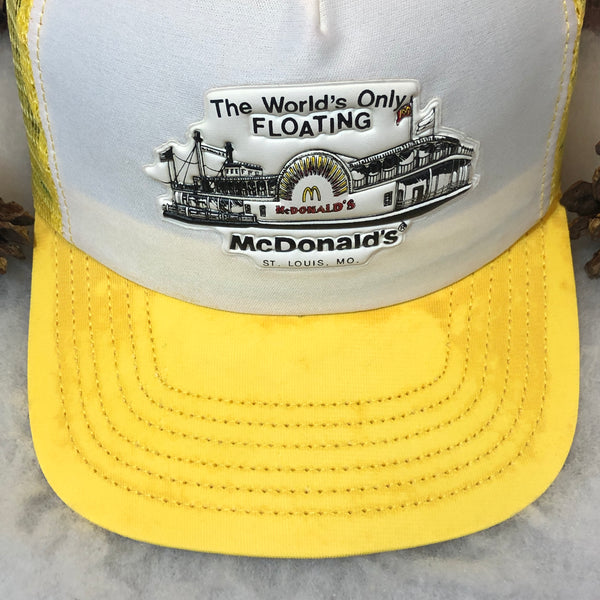 Vintage The World's Only Floating McDonald's St. Louis Missouri Trucker Hat
