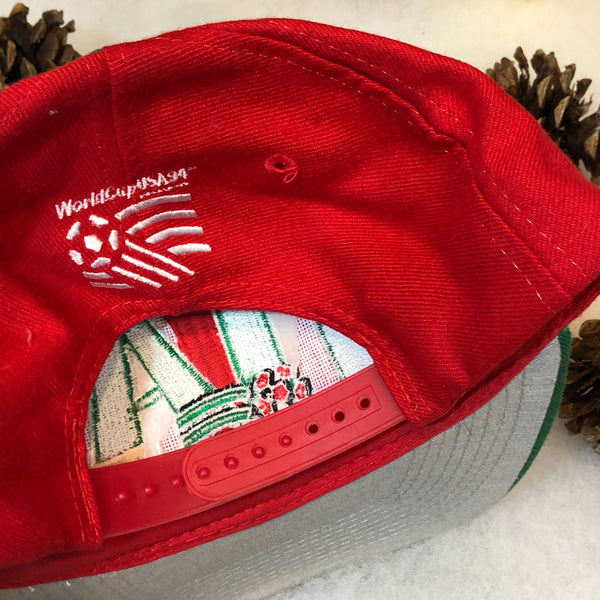 Vintage Deadstock NWOT 1994 Italy Italia World Cup Apex One Wool Snapback Hat