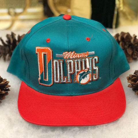 Vintage Deadstock NWT NFL Miami Dolphins AJD Twill Snapback Hat