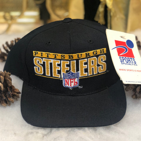 Vintage Deadstock NWT NFL Pittsburgh Steelers Sports Specialties Wool Snapback Hat