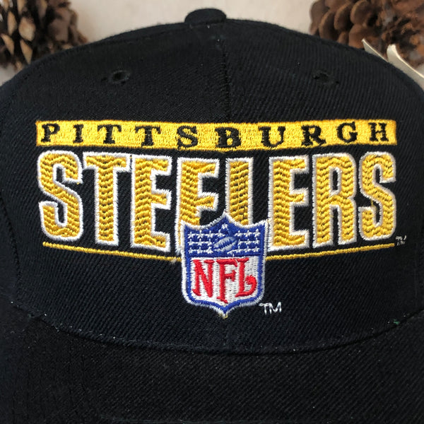 Vintage Deadstock NWT NFL Pittsburgh Steelers Sports Specialties Wool Snapback Hat